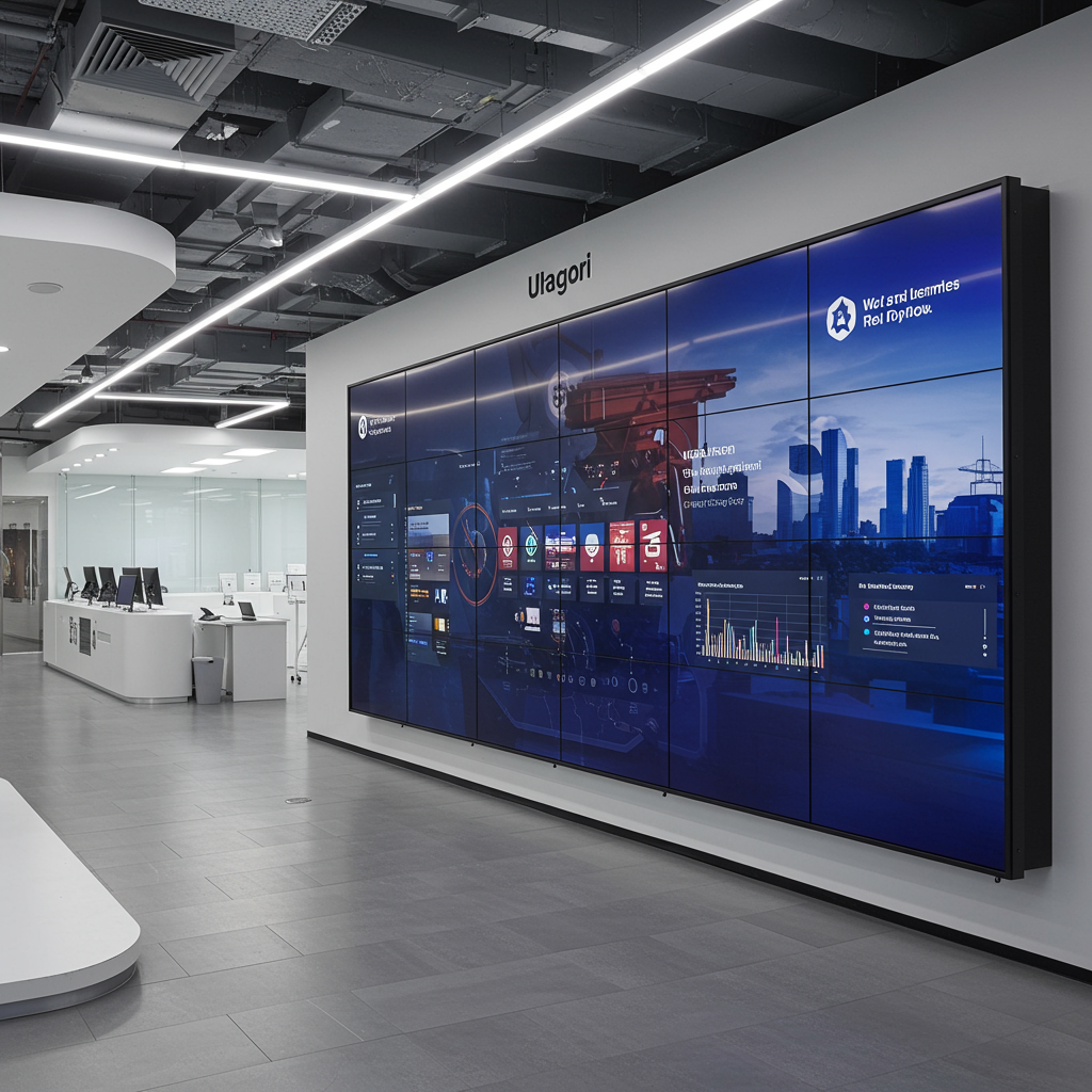 Mur d’écrans LCD pour communication visuelle