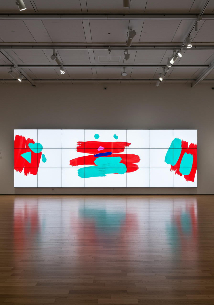 Mur d’images avec affichage synchronisé